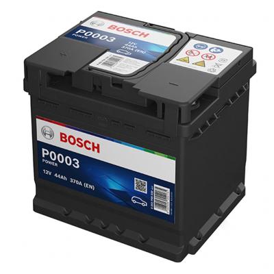 Bosch Power Line P0003 0092P00030 indítóakkumulátor, 12V 44Ah 370A B+ EU, magas